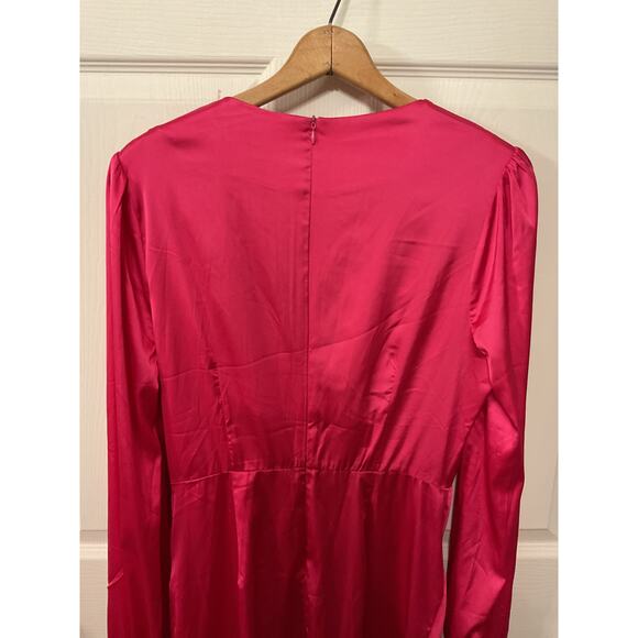 Lulu's Pink Satin Mini Dress - Picture 9 of 9